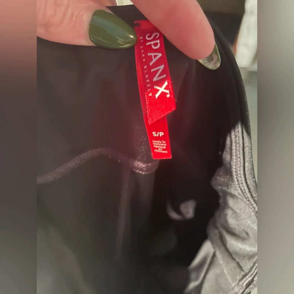 SPANX Shiny Black Leggings